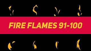 Liquid Elements Fire Flames 91-100 Motion Graphics Templates