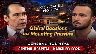 General Hospital Daily Recap — Friday, March 20, 2026: Critical Decisions and Mounting Pressure