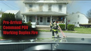 Working Structure Fire | PreArrival from Command POV | Jersey Shore Borough