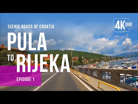 Croatia - Driving along the Adriatic Coast - From PULA to RIJEKA