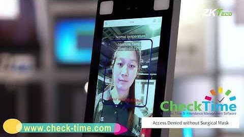 SpeedFace-V5L Visible Light Facial Recognition Terminal #CheckTime