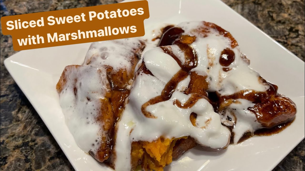 How to Make Sliced Sweet Potatoes with Marshmallows YouTube