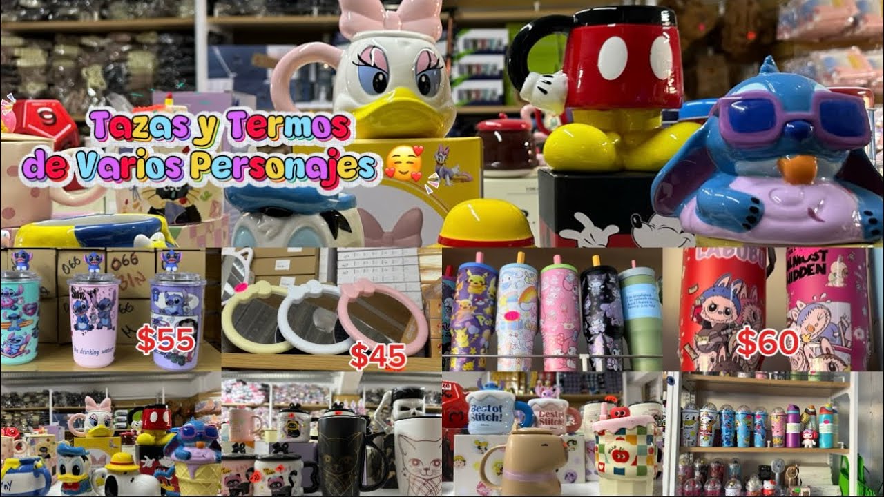 ➡️Inicia tu Negocio❗️ Con gran Surtido en Tazas,Termos y más de Varios Personajes🥰 a Buenos Precios