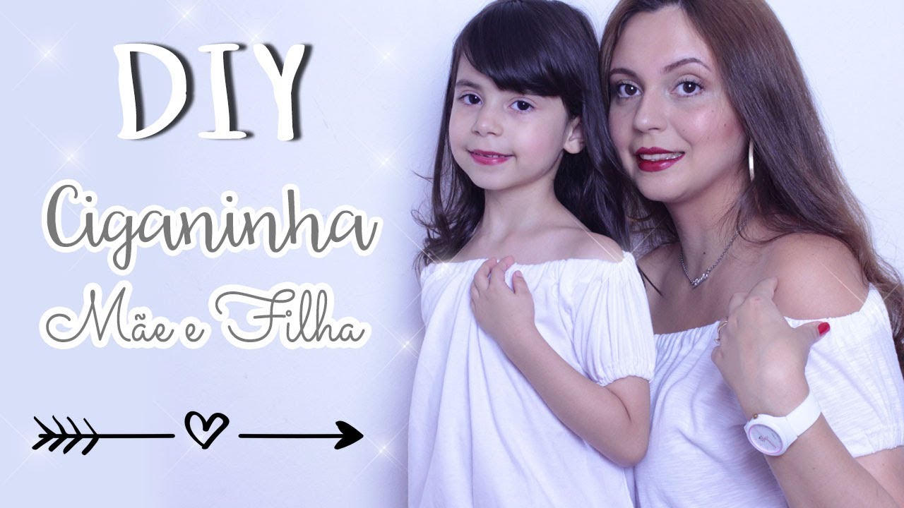DIY: Transformando Camiseta Masculina em Ciganinha Mãe e Filha |  Por Paula Borges