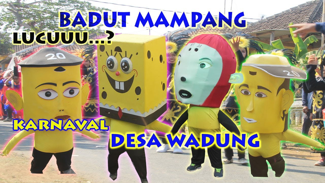 barisan paling lucu #BADUT MAMPANG di karnaval desa wadung pakisaji