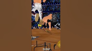 Seth Rollins Gives Curb Stomp To Logan Paul On The Double Table Tower Wr3d 2k23 #shorts #wr3d2k23