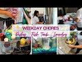2 HOURS OF WEEKDAY CHORES / SPEED CLEANING MOTIVATION / CLEAN WITH ME / HOMEMAKING / KITCHEN LAUNDRY