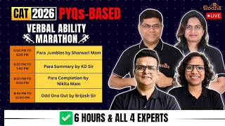 Verbal Ability PYQs Marathon: Master All 4 VA Question Types | CAT 2026 | Rodha