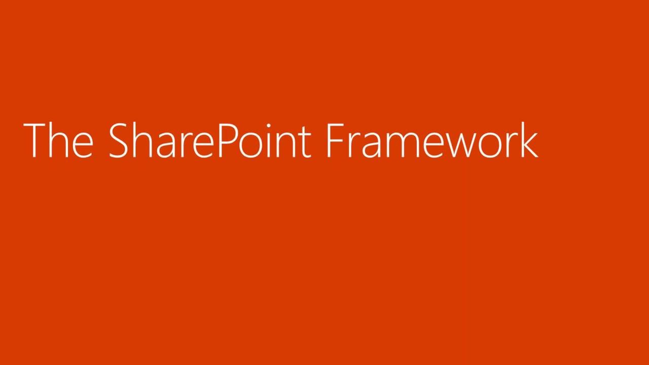 SharePoint Framework Developer Preview - YouTube