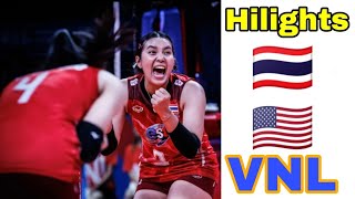 Hilights THA VS USA VNL2022 WEEK2 🇹🇭🇺🇲 จังหวะทำแต้มสาวไทย