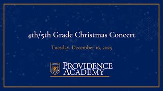4th & 5th Grade Christmas Concert