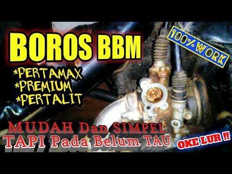 Cara Mengatasi Sepeda Motor BOROS BBM Pada SUZUKI NEW SMASH | cara menyetel karburator smash 110