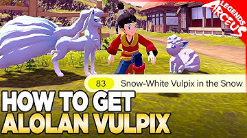 How to Get Alolan Vulpix in Pokemon Legends Arceus