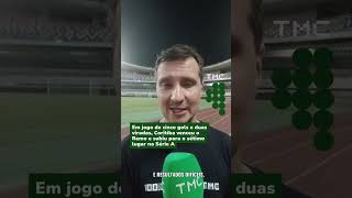Em jogo de cinco gols e duas viradas, Coritiba venceu o Remo e subiu para 7º #shorts
