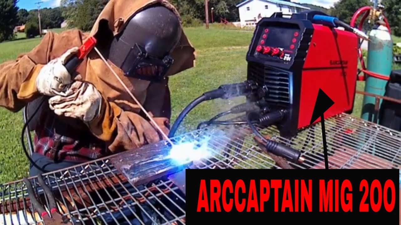 ARCCAPTAIN MIG 200 WELDER REVIEW PT.1 - YouTube