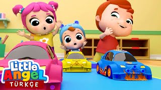 Can Bebek Oyuncak Araba Yarışı 🎮🏎️| Eğlenceli Ve Öğretici Çocuk Şarkıları | Little Angel Türkçe Resimi