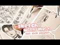 ☕️ :: sketch with me in my anime journal! + aot chill playlist