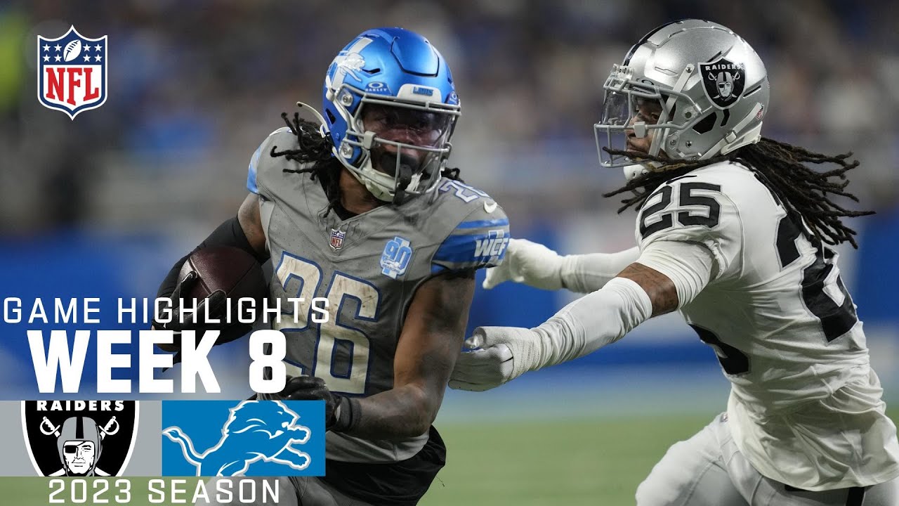 Las Vegas Raiders vs Detroit Lions - October 31, 2023