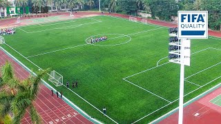 Artificial Turf Manufacturer CGT Shares how to install highquality football field meets FIFA