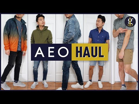 AMERICAN EAGLE Men&rsquo;s Try-On Haul & Review | Spring/Summer Style (5 Casual Outfits)