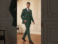 New Suits for Men Green Wedding Color 2026 Summer Country #weddingcolors #weddinginspiration #suits