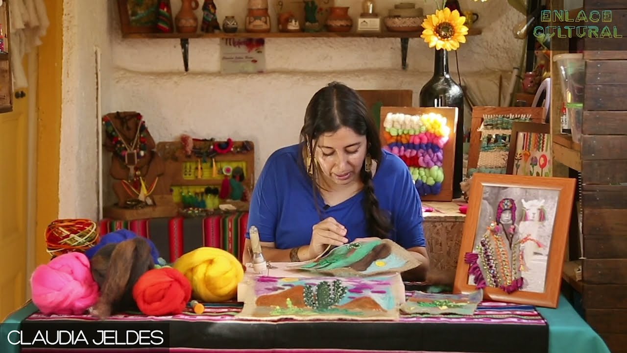 Enlace Cultural - Claudia Jeldes: Taller de arte textil
