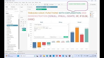 Find Tableau Logical functions difficult? 6 functions explained in 12 mins |  #datascience #tableau