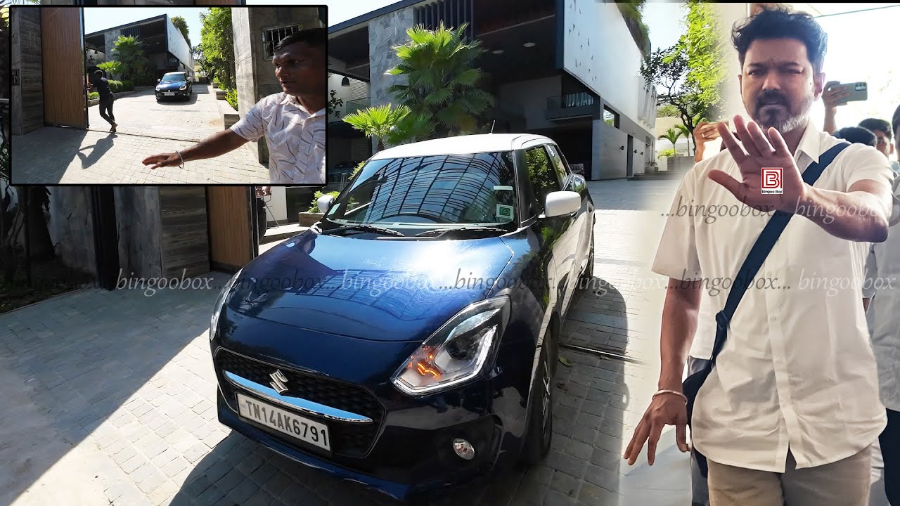 Thalapathy Vijay House 🚗 to TVK Office Panaiyur 💥❤️‍🔥விஜய் Anna Unna Pakkanum | Vijay news tvk today