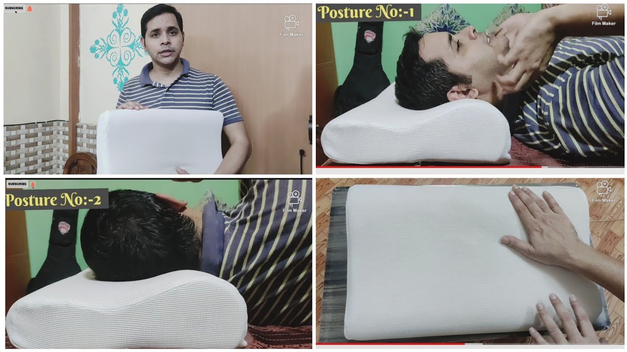 Memory Foam Pillow Cervical Contour Orthopedic Pillow for Neck Stiffne –  MARNUR