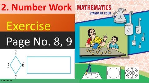 Std. 4th Mathematics ||2. Number Work|| Exercise (page No. 8,9)