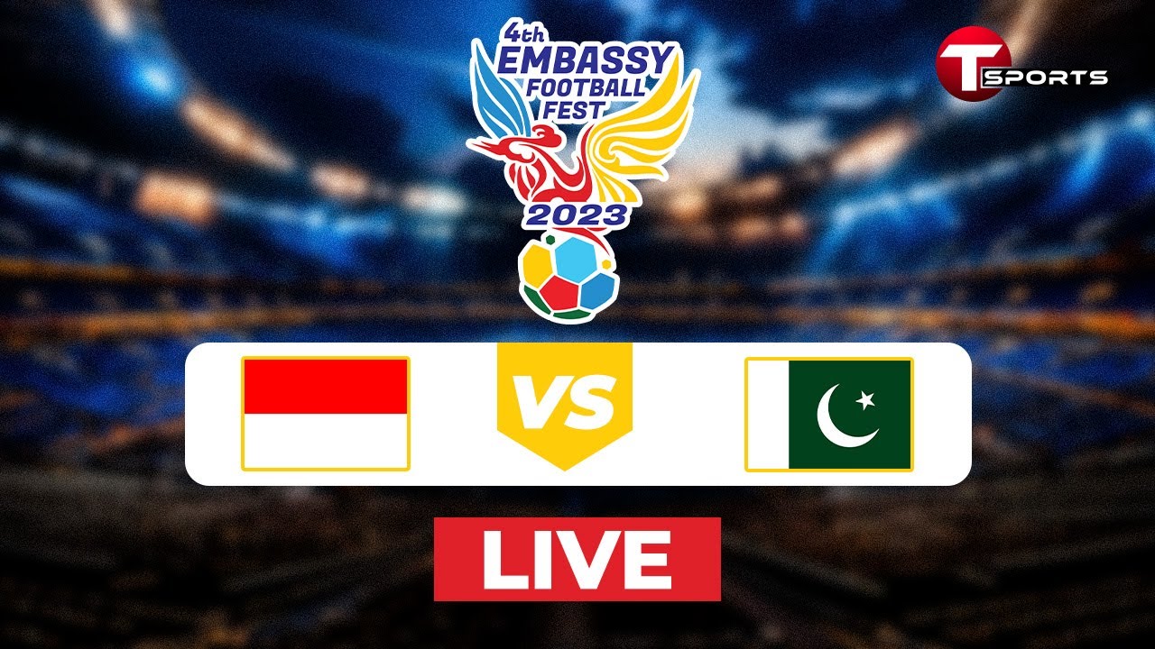 Live | 4th Embassy Football Fest-2023 | Indonesia vs Pakistan | T ...