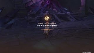 Genshin Impact Abyss Herald & Aether meets Lumine