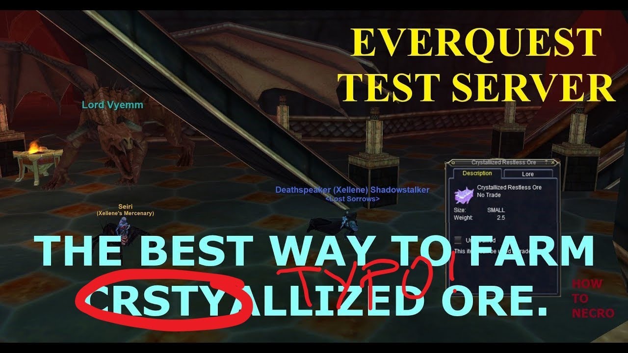 How to EverQuest Necromancer - The Best way to farm Crystallized Ore