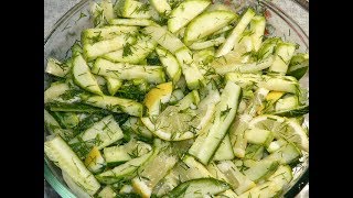 Салат на каждый день из кабачков/ zucchini salad
