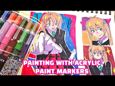grabieofficial these Grabie acrylic markers are so much fun to use! I, acrylic  markers
