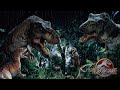Scary Roar Dinosaurs | Jurassic Park heavy rain night, nature sounds for sleep | 11 hours