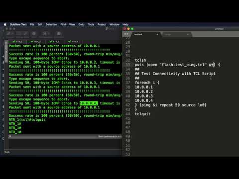 SIMPLE TCL SCRIPT