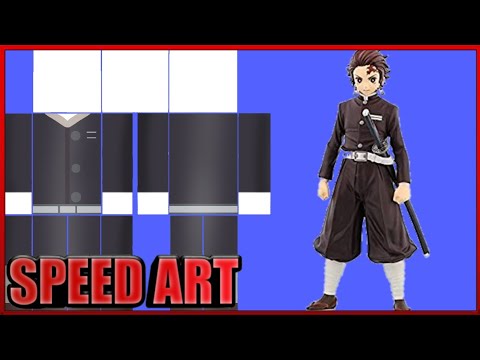 Speed Art  ROUPA DOS CAÇADORES DE ONI!! (KIMETSU NO YAIBA / DEMON