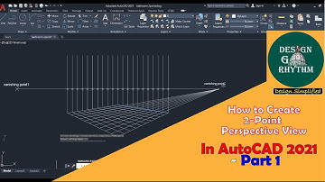 How To Draw Two Point Perspective In AutoCAD - Part 1 #how to draw 2 point perspective grids