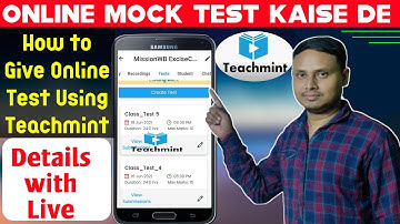 How To Give Online Test On Teachmint App | Online Mock Test | Teachmint Tutorials | #teachmint