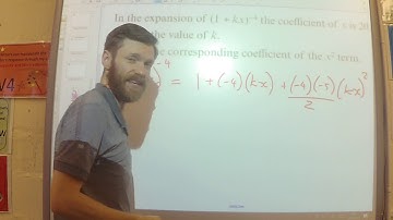 Year 13 - Binomial Theorem - Video 4 - Finding unknowns