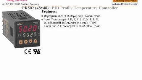 SELEC PR502 PID PROFILE TEMPERATURE CONTROLLER