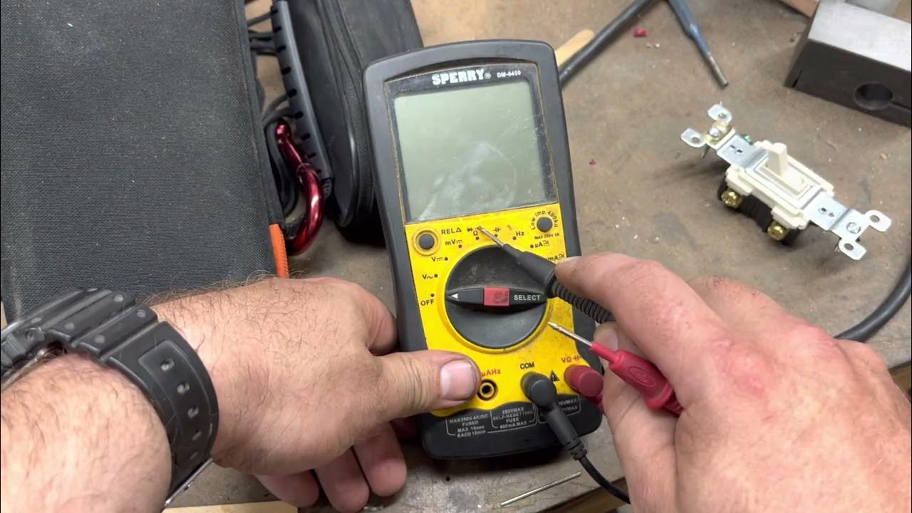 How to check continuity with a multimeter YouTube