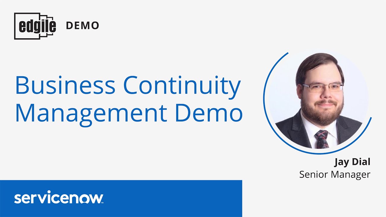 Business Continuity Management Demo