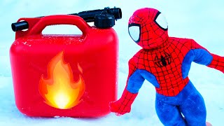 Spiderman vs Fire, Car vs Fire, Coca Cola vs Fire - Experiment
