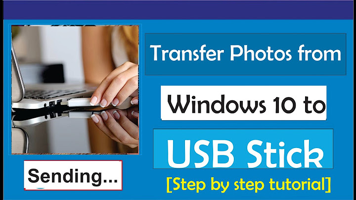 How to transfer photos to a usb