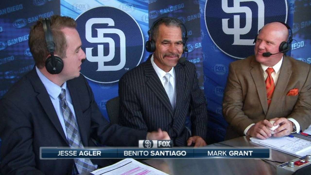 PHI@SD: Santiago joins the Padres broadcast 