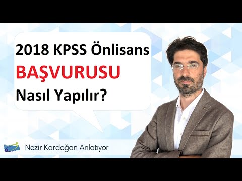 2018 KPSS Önlisans Başvurusu Nasıl Yapılır?