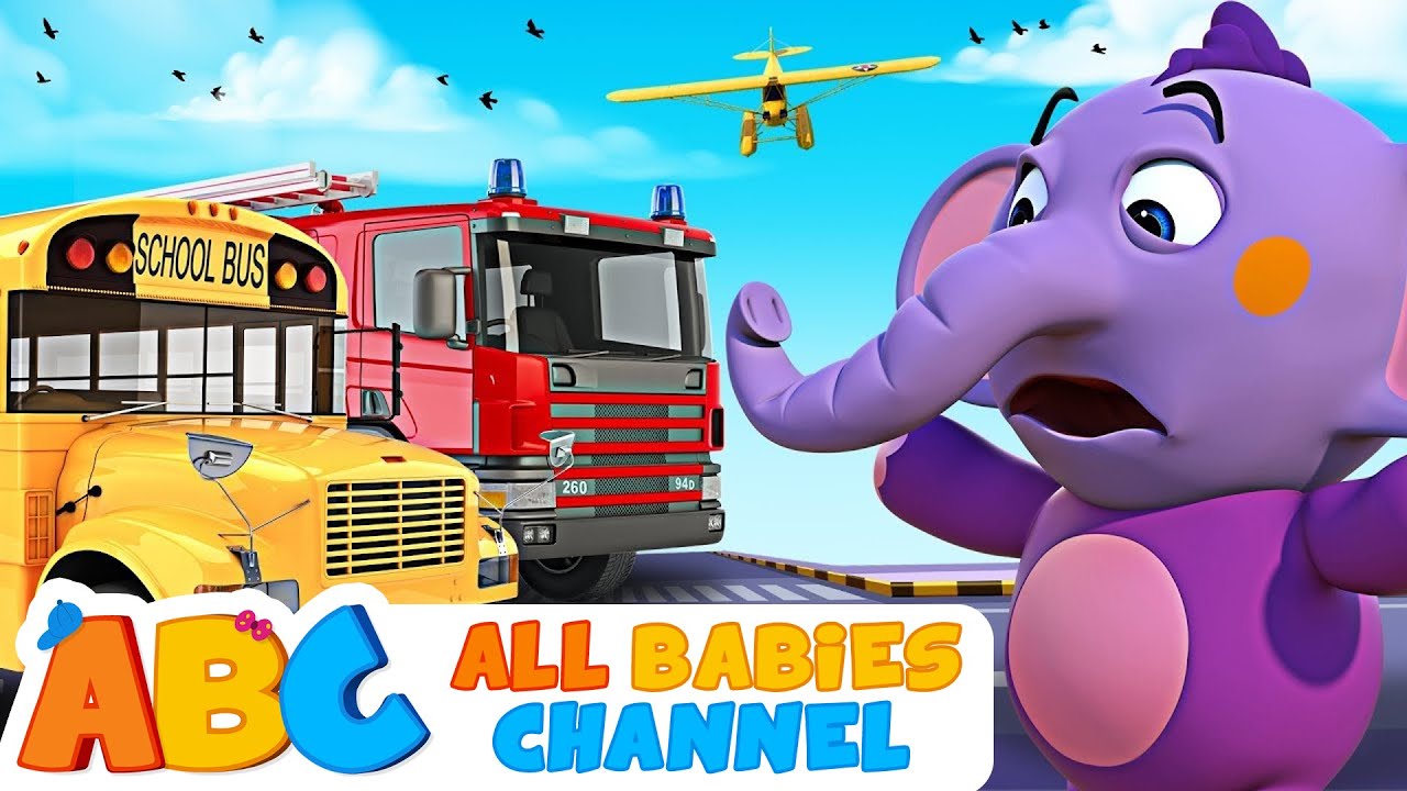 All Babies Channel | Wheels On The Vehicles Song | Learn Vehicles With Nursery Rhymes | Baby Songs