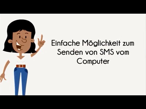 Video: So Senden Sie SMS Vom Computer An Das Mobiltelefon